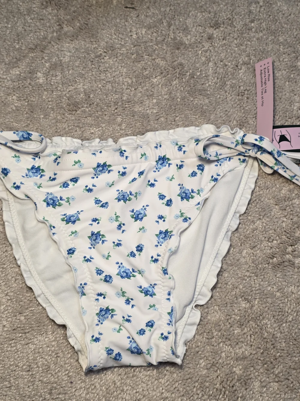 Wild Fable White Floral‎ Tie-Side Bikini Bottoms